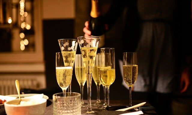 Celebrating with Champagne