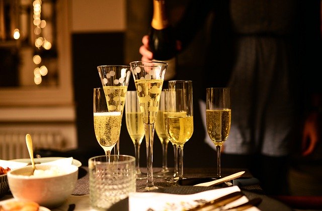 Celebrating with Champagne