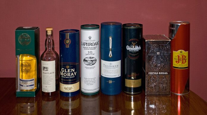 Various Scotch whiskies
